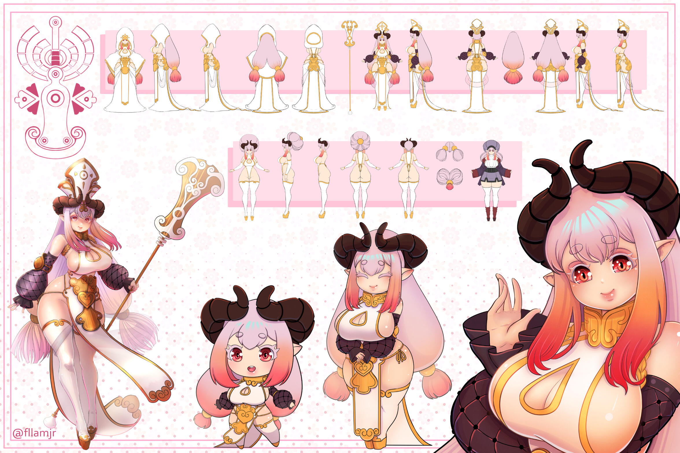 Demon Priestess Full Character Page